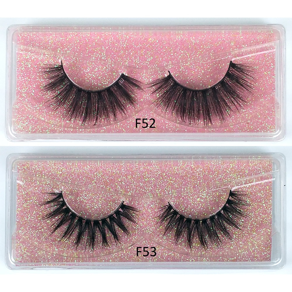 Natural False 3d Mink Eyelashes 30/50/100/200 pcs