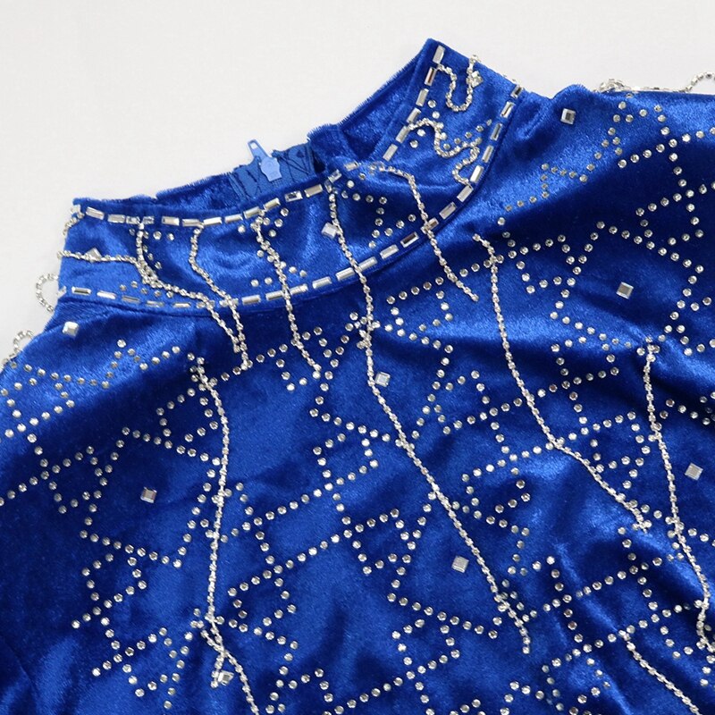 Sexy Sparkly Birthday Party Dress for Women Night Club Wear Mini Rhinestone Bodycon Dress Winter Evening Elegant Christmas Dress