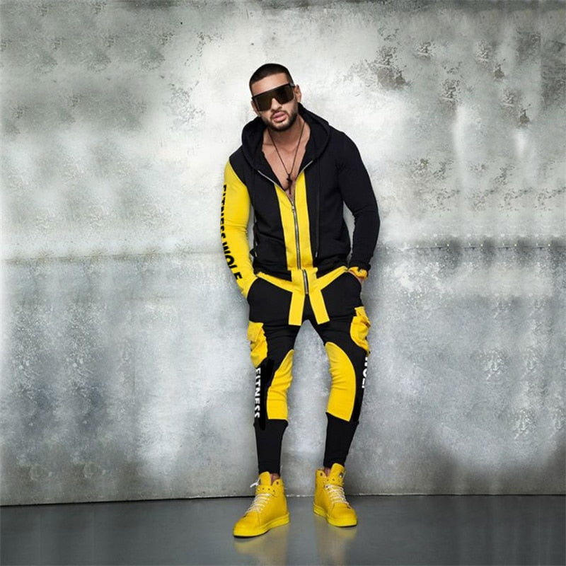 Men's 2 Piece Hoodie Sweatshirt & Sweatpants Tracksuits