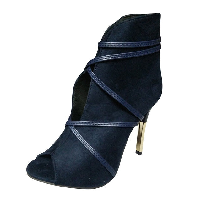 2022 Women's High Heel Sandals Ladies Shoes Sexy Open Toe Ankle Boots Autumn Shoes Wedding Parrty Women Sandals Office Pumps