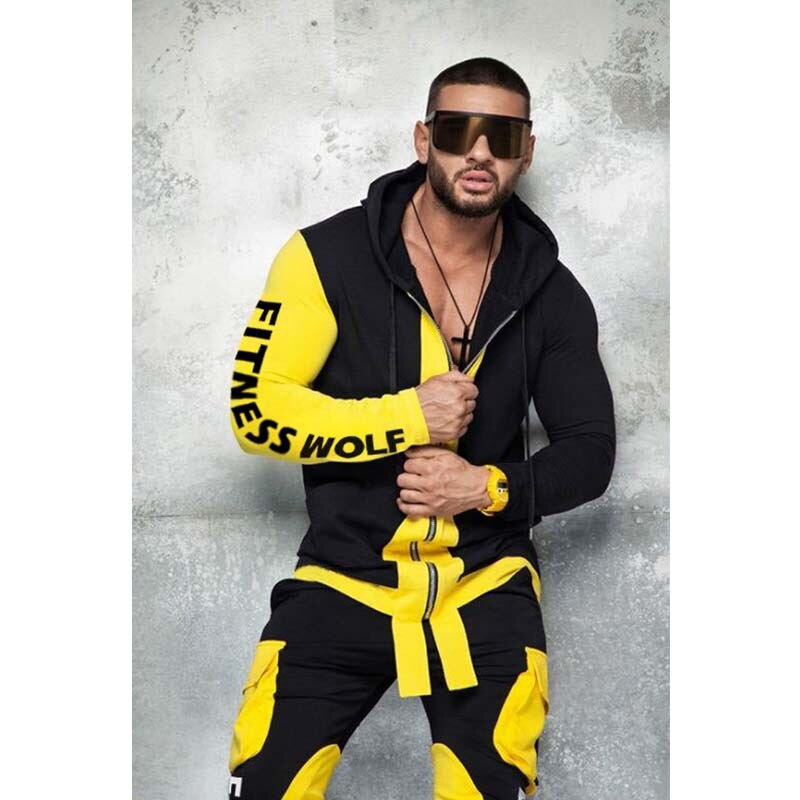 Men's 2 Piece Hoodie Sweatshirt & Sweatpants Tracksuits