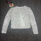 2023 Fashion Sequin Jackets Women Glitter Long Sleeve Short Coats Elegant Spring Outwear Office Ladies Solid  Streetwear